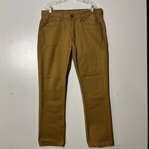 Levis 514 Slim Straight Brown Casual Jeans Mens Size 36 X 32